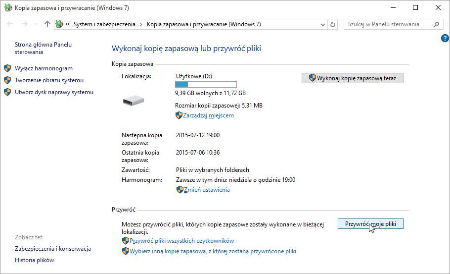 Jak tworzyć kopie zapasowe danych w Windows 10 i przywracać kopie z