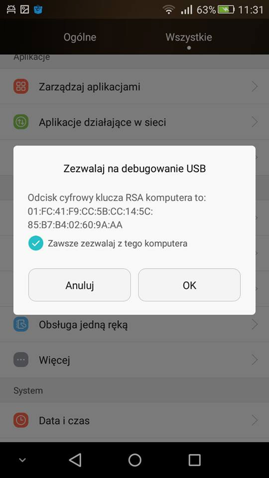 Android jak odinstalować aplikacje systemowe bez roota