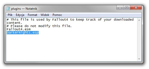 Plugins txt fallout 4 нет файла что делать
