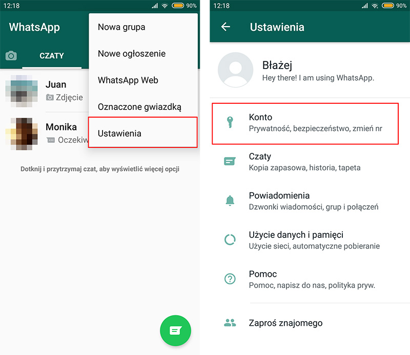 Jak wyłączyć whatsapp