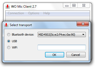 Wo mic как подключить по usb
