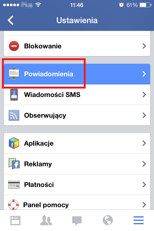 Jak wyłączyć powiadomienia z Facebooka na iPhone