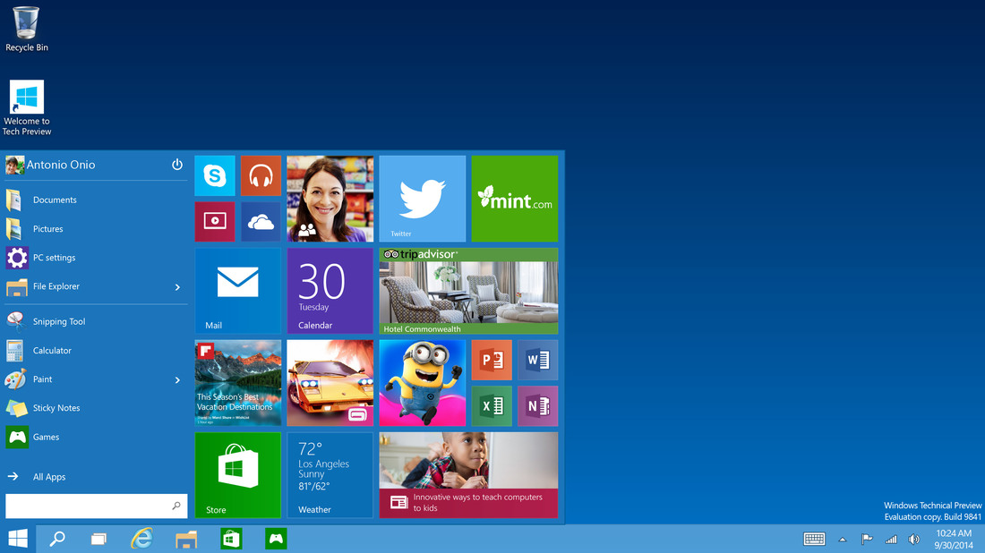 Powrót menu Start w Windows 10 - hybryda starego z nowym