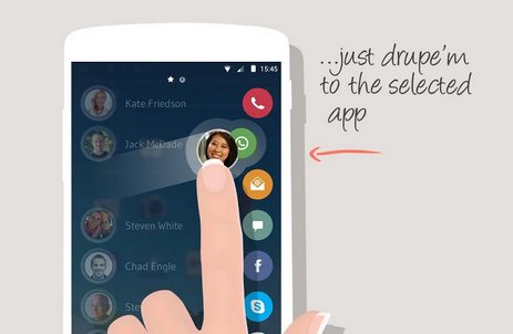 Drupe - szybki dostęp do kontaktów z każdego miejsca w Androidzie