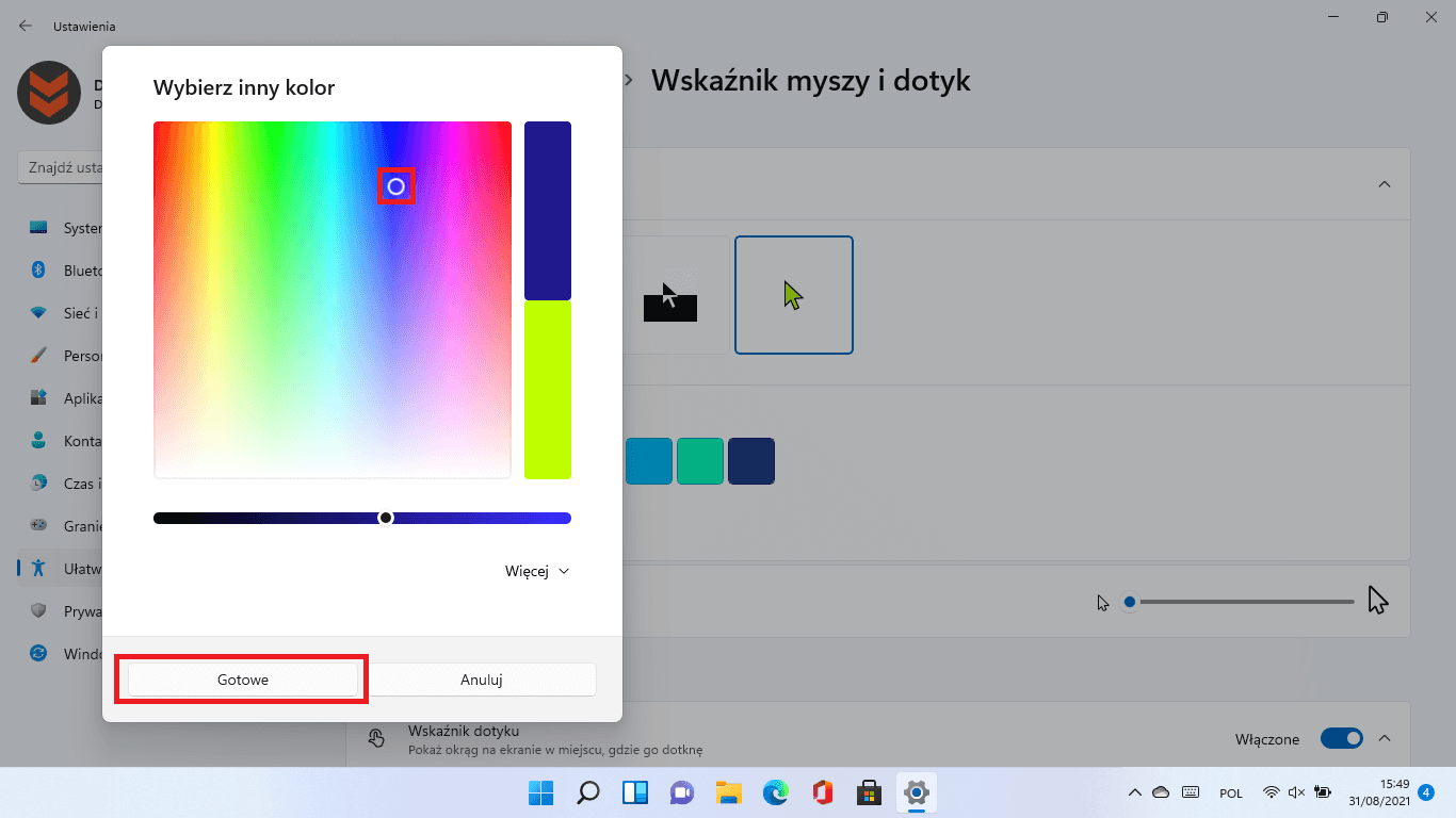 Jak Zmienić Kolor Wskaźnika Myszy W Windows 11 3839